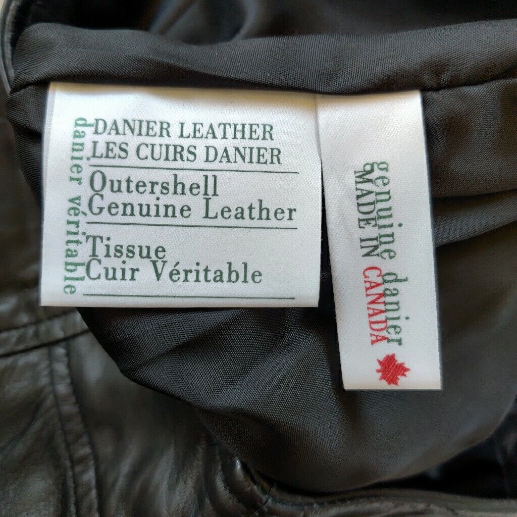 Danier Black Genuine Leather Skirt Size 8 - image 7