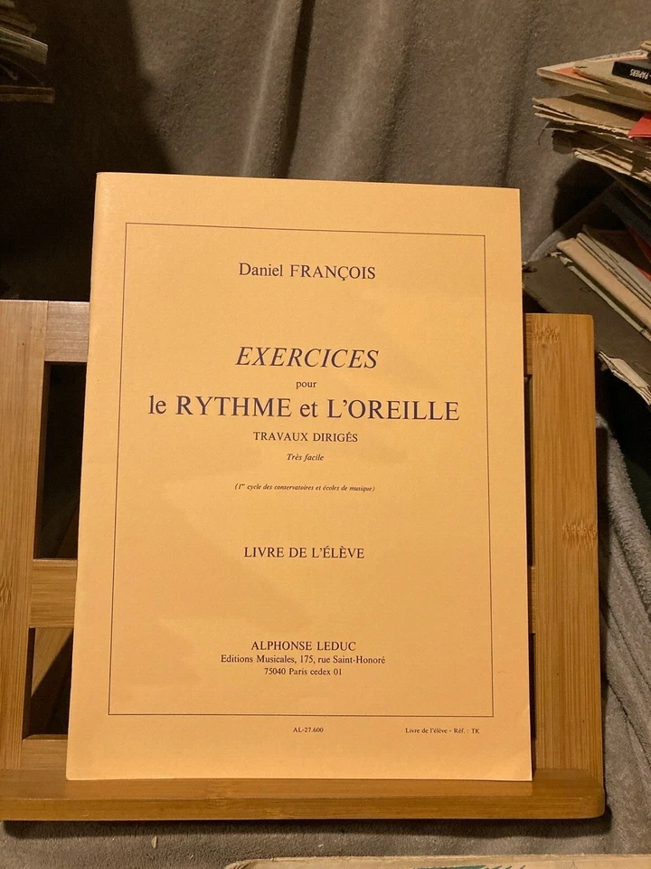 Daniel Francois Exercices pour le rythme et l'oreille livre élève ed. Leduc - Photo 1/1