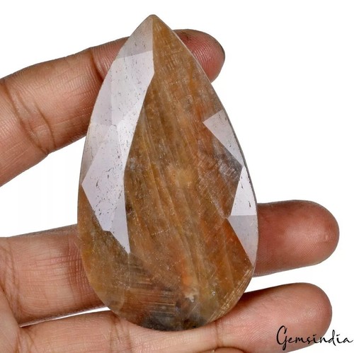 500 Cts Natural Sapphire Untreated Brown Pear Faceted Huge Certified Gemstone - Picture 5 of 6