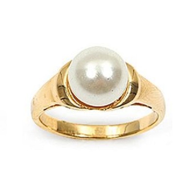 Bague DOLLY-BIJOUX Solitaire Diamant CZ 8mm – Taille 52, Plaqué Or 18K 5 Microns – Neuf Avec étiquettes