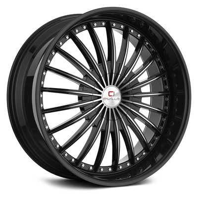 Cavallo CLV-32 Wheel 20x8.5 (35, 5x120.65, 74.1) Black Single Rim