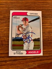 2023 Topps Heritage Anaheim Angels Max Stassi Autographed Card #115