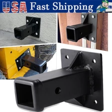New Hitch Wall Mount, Bolt-On Receiver Tube Adapter, 2 Inch Opening Hitch Plate