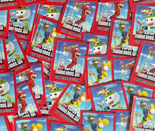 Super Mario Wii 2011 / 25 Tüten / Emax / Sticker / Selten Rar - Bild 1 von 1