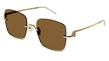 Gucci GG1279S Gold/Brown 002 Sunglasses