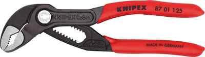 Knipex 8701125 Mini 5'' Cobra Water Pump Pliers 7/32'' Thin Jaw Width 1'' Capacity