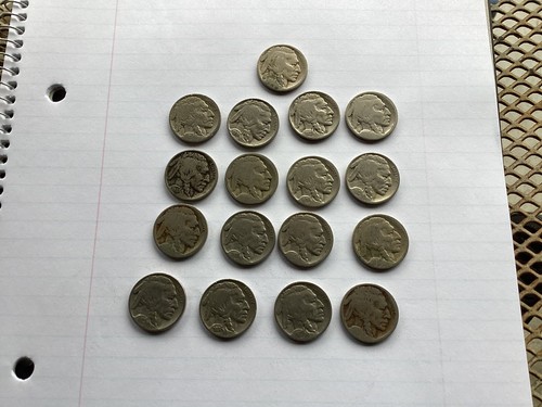 17 Buffalo Nickels Some Dates & Some No Dates - Picture 2 of 6