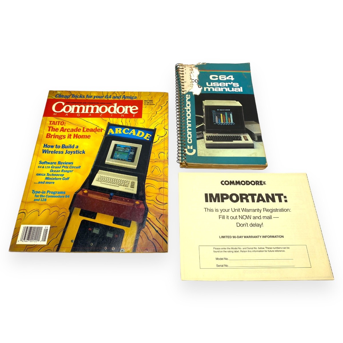 Vintage Commodore 64 Personal Computer + VIC1541 Floppy Disc Drive