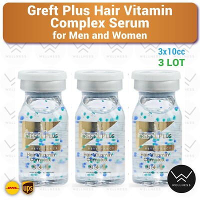 Greft Plus Anti-Hair Loss, After Hair Transplant Vitamin Complex -3LOT