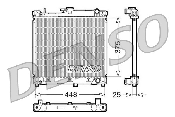 DENSO DRM47014 Radiator, engine cooling for SUZUKI