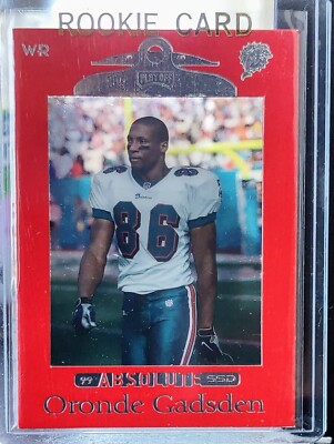 1999 Playoff Absolute SSD Oronde Gadsden First Year RC Red #59