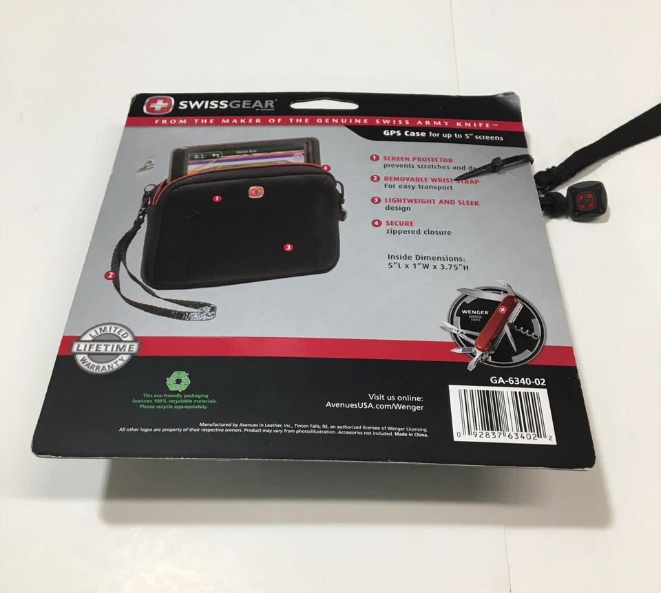 Swissgear by Wenger GPS Case for up to 5" Screen The Delta Collection GA-6340-02 - Image 3 of 3