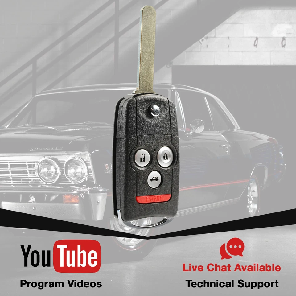 2 Remote Key Fob 4-Button for 2009 2010 2011 2012 2013 2014 Acura TSX MLBHLIK-1T Foto 3 de 4