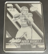 SSP RC Patrick Mahomes 2017 Absolute Memorabilia Glass Rookie Case Hit 360pt WTF