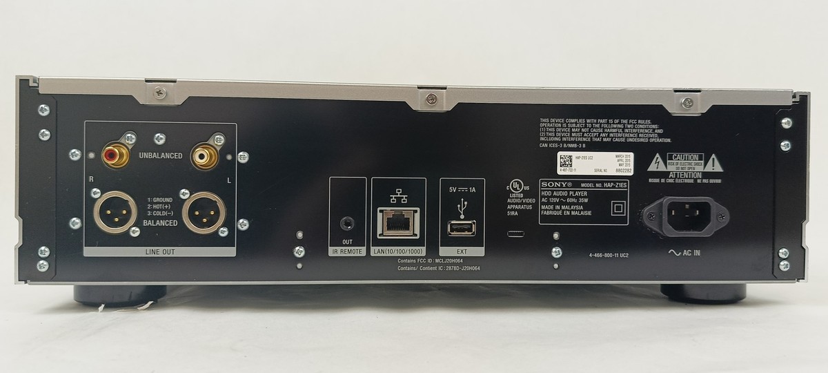 Sony Hi-Res Music Player with 1TB HDD - HAP-Z1ES for sale online