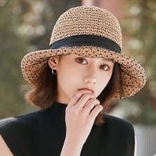 Women Summer Visor Hat Sun Wide Brim Cap Beach Uv Straw Cover Protection Ladies