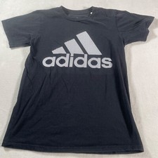 Camisa Adidas Para Hombre Pequeña Negra Tri Lámina Logo Gráfico The Go To Tee Fútbol Correr Gimnasio