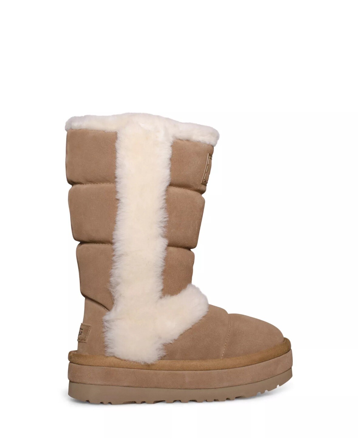 BOTAS UGG CLÁSICAS CHILLAPEAK ALTAS GAMUZA CASTAÑO PARA MUJER TALLA US 7