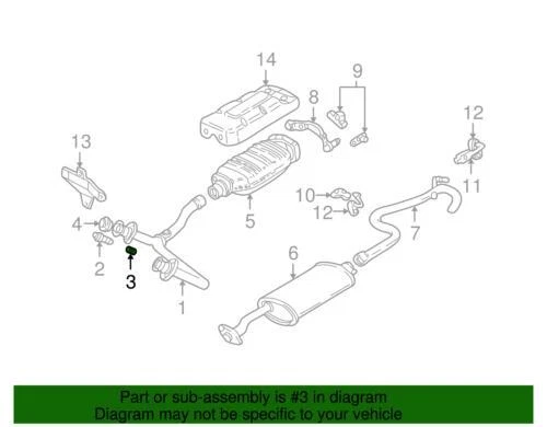 正品通用 1992 - 1996 雪佛兰 GMC Tahoe 育空排气歧管弹簧 005875 — 第 2/2 张图片