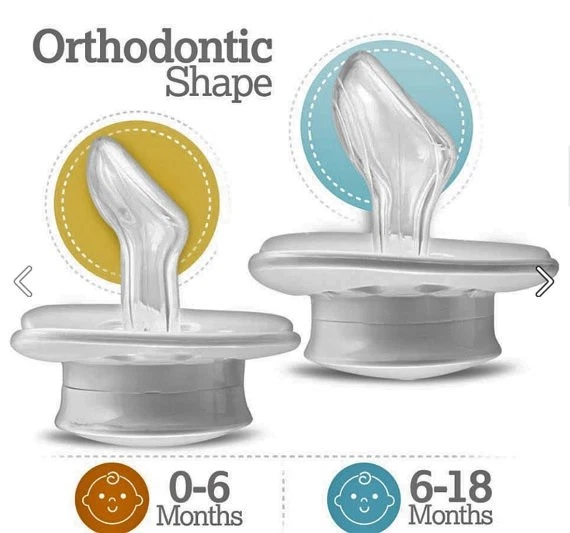 Chupete Botón Silencio - Elige Tu Color - 0-18 Meses - Unisex - Divertido Bebé Binky Foto 2 de 4