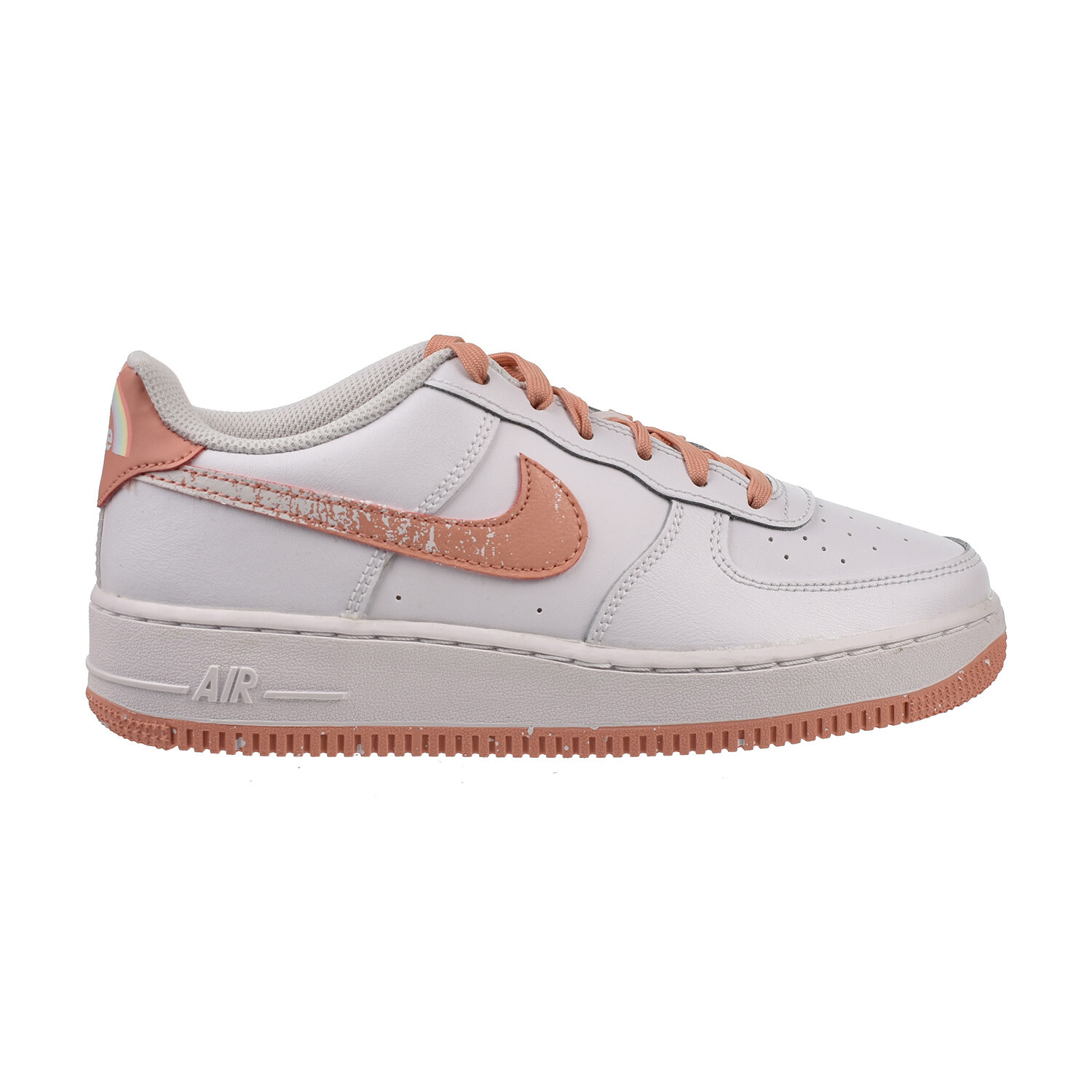 Кроссовки Nike Air Force 1 LV8 (GS) для больших детей белого цвета с корнем марены DM0985-100