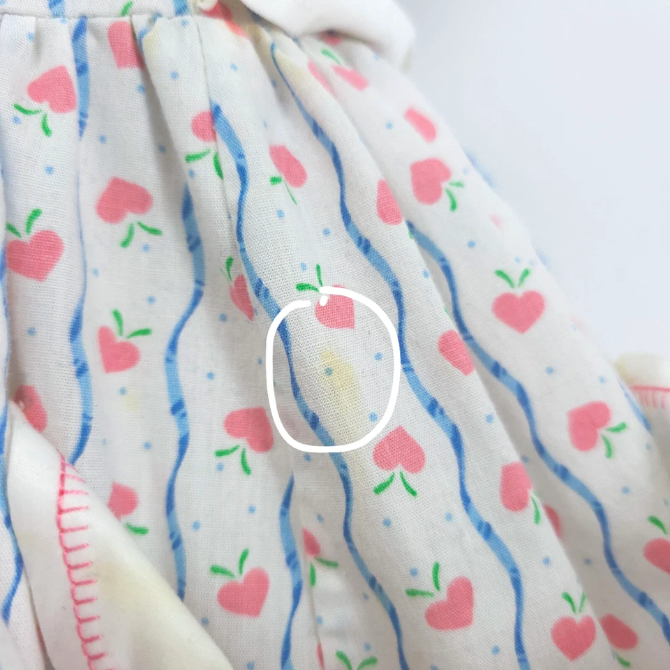 Vintage 4T? Handmade Cottagecore Pinafore Dress Pockets Lace Rosette Petticoat - Image 4 of 4