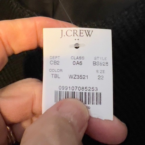 J.Crew $228 Womens Black Tweed Jacket Size 22 BS928 - Picture 8 of 9