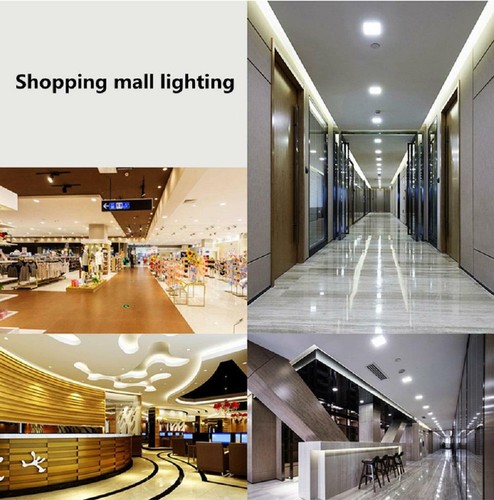 LED ROUND/SQUARE RECESSED CEILING Cool White PANEL DOWNLIGHT 3W6W9W12W15W18W 24W - Picture 4 of 38