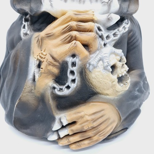 Easter Unlimited Grim Reaper Latex Foam Skull Prop Decor 13” Red Eyes Halloween - Picture 3 of 7