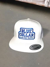 Blue Collar Make Her Holler - Adjustable Snapback Trucker Hat