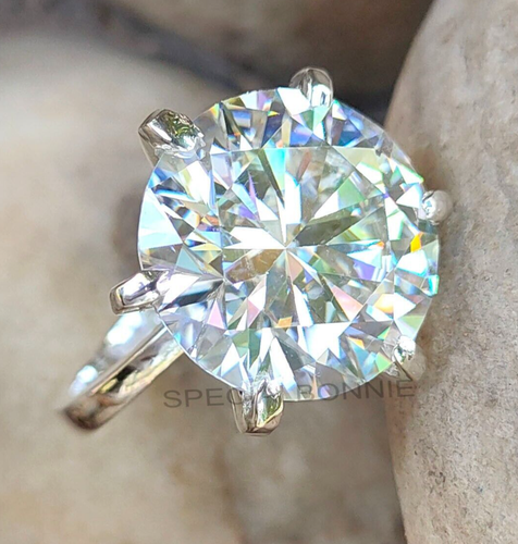 6,00 ct zertifizierter weißer Diamant Solitär - Statement Ring! Tarif Kostenlose Lieferung - Bild 1 von 11