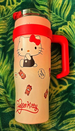 LIMITED STOCK - Sanrio HELLO KITTY - Vacuum Cup with Handle 1200ml - Gift