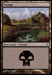 Swamp #290 (Foil) Lorwyn MTG Basic Land