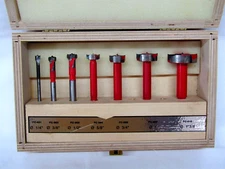 Freud FC-107 Seven Piece Carbide Forstner Drill Bit Set, 1/4" to 1-3/8" Dia.