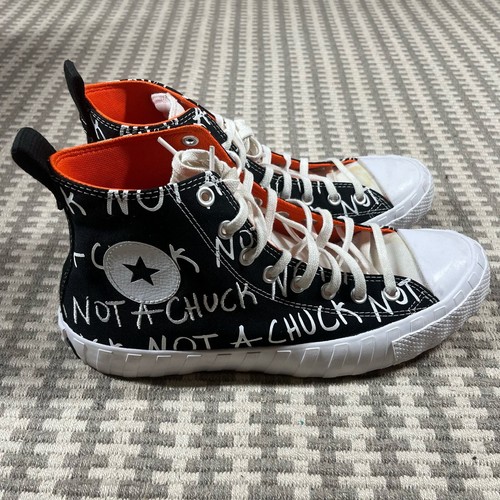 Converse UNT1TL3D High Top 166502C Black White Bold Mandarin Size 10 Men’s - 第 4/6 張圖片