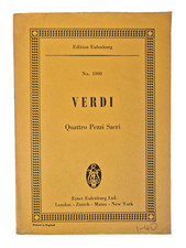 Verdict Quattro Pezzi Sacri 1973 Edition Eulenburg No. 1000