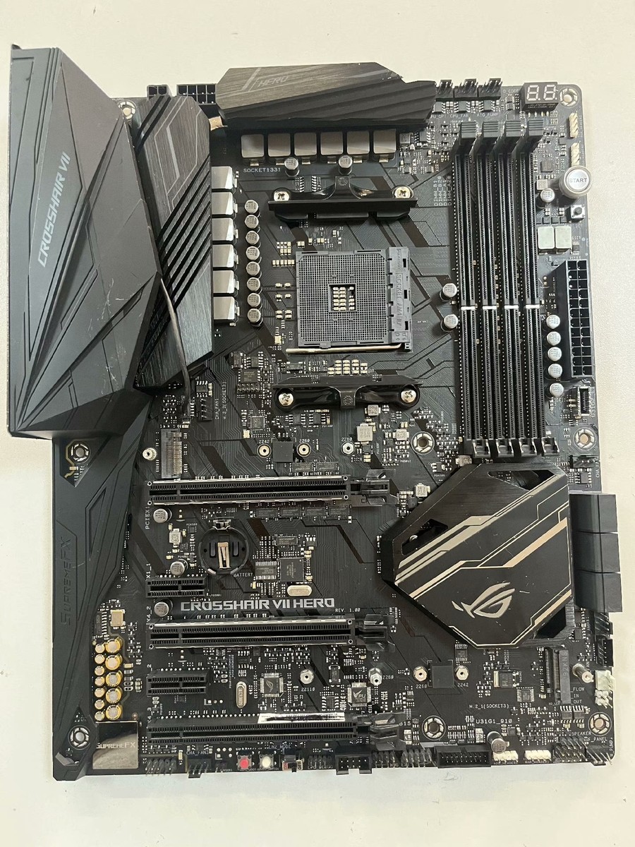 FOR ASUS ROG CROSSHAIR VII HERO DDR4*4 AMD AM4 64GB ATX