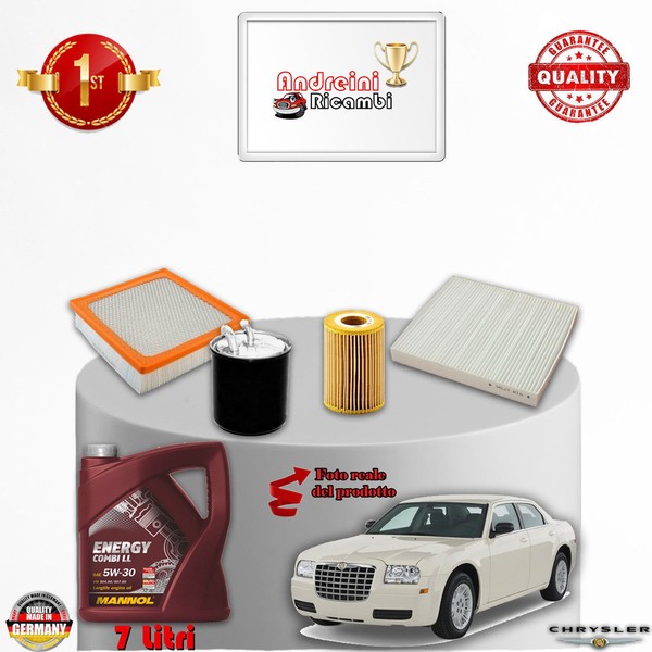 Inspektionskit Filter + ÖL Chrysler 300 C 3.0 CRD 160KW 218CV Von 2010-> 2012-image
