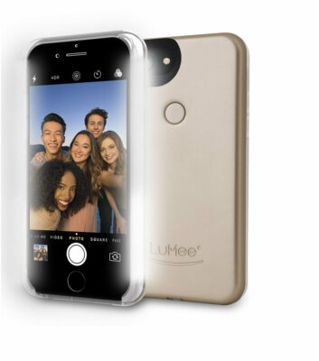 LuMee doppelseitig beleuchtetes Selfie Case für SE (2020) iPhone 8/7/6s/6 in Gold