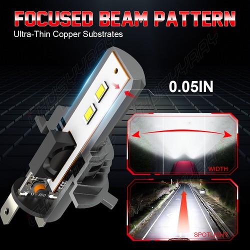 2Pcs 5x7" 7x6" LED High Low Beam Headlights For Ford E 150 E 250 E-350 Econoline - Afbeelding 11 van 12