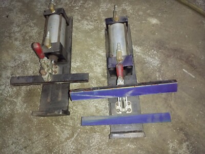 3'' diameter x 4'' stroke Pneumatic Cylinder w/ Destaco clamp and steel base