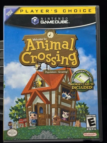 Animal Crossing (Nintendo GameCube, 2002) Video Game Works Well