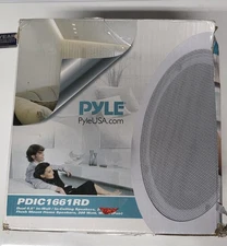 Pyle Pair 6.5" Flush Mount In-wall In-ceiling 2-Way Home Speaker System 200 Watt