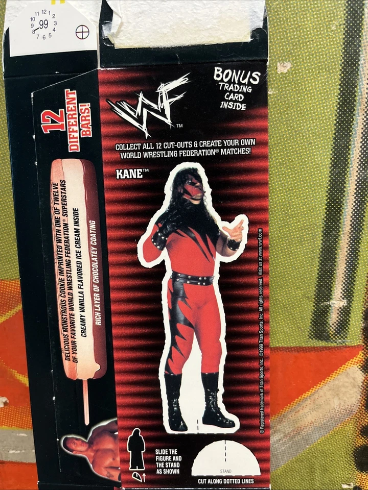 FIGURA DE CAJA DE HELADOS KANE DE COLECCIÓN 2000 WWF WWE WCW NUEVA Y NUEVA RETRO BUEN HUMOR RARA Foto 2 de 4