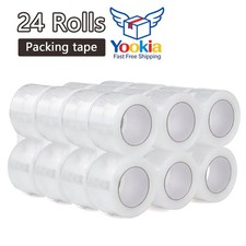 24 Rolls Shipping Packaging Box Packing Sealing Tape 2 mil 3" x 110 Yards 330FT