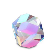 Color Cube Prism 20Mm K9 Optical Crystal Glass Polyhedron RGB Dispersion Prism f