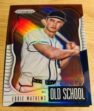 2021 Panini Prizm EDDIE MATHEWS Old School #OS-4 Red White Blue Prizm