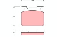 Bremsbelagsatz Scheibenbremse Trw GDB1066 FüR 960 P245 740 240 945 780 S70 P244