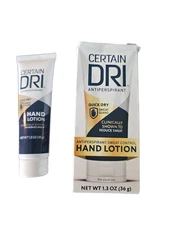CERTAIN DRI Antiperspirant Hand Lotion - 24-Hour Sweat Protection, 1.3 oz