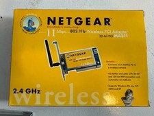 NETGEAR 802.11b Wireless PCI Adapter 32-bit PCI Model MA311 11 Mbps